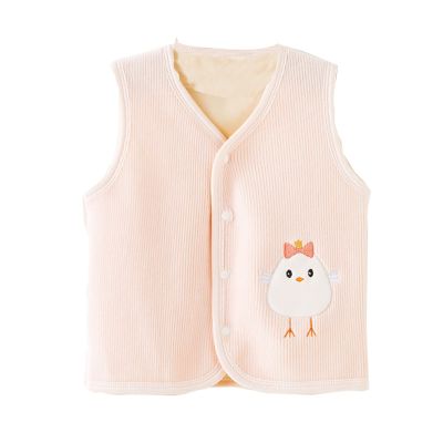 Toddler Baby Boys Girls Winter Sleeveless Cartoon Coat Outwear Warm Coat Vest Jacket Kids Fall (Pink, 0-3 Months)