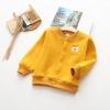 Child Toddler Kids Infant Boys Girls Long Sleeve Cartoon Embroidery Thick Cardigan Coat Ski (Yellow, 18-24 Months) view 2