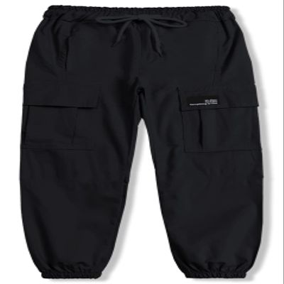 Cromoncent Womens Cargo Pants Elastic Waist Lightweight Outdoor Jogger Pants, 1# Black, M