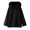 Toddler Girls Winter Windproof Coat Jacket Kids Warm Fleece Hooded Outerwear Girls Winter Dresses (Black, 4-5 Years) view 1
