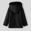 Toddler Girls Winter Windproof Coat Jacket Kids Warm Fleece Hooded Outerwear Girls Winter Dresses (Black, 4-5 Years) view 3