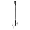 chenyesun 23.2 inch Riding Crop for Horses, Long Leather Whip Horse Whip with Double Slapper, Leather Equestrian Jump Bat, Black,