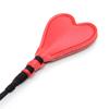 chenyesun Riding Horse Crop, Leather Whip Equestrianism Horse Crop Red Heart Horse Whip Leather Equestrian Jump Bat for Outdoor Sport view 2