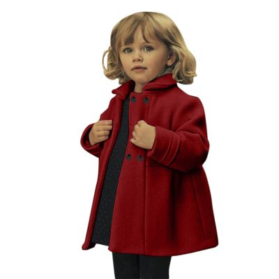 Toddler Girls Winter Windproof Coat Jacket Kids Warm Fleece Outerwear Jacket Kids Girls Winter Coat (Red, 6-7 Years)