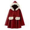 Toddler Girls Winter Windproof Coat Jacket Kids Warm Fleece Hooded Outerwear Jacket Buckle Baby Coat (Red, 3-4 Years) view 1
