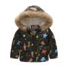 Kids Coat Winter Baby Jacket Girls Hooded Prints Toddler Outwear Zipper Windproof Girls Winter (Hot Pink, 5-6 Years) view 1