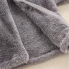 Kids Coat Winter Jacket Girls Boys Hooded Soild Cartoon Ears Toddler Outwear Windproof Warm Girls (Grey, 3-6 Months) view 3