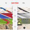 XXXYYY Professional Beach Volleyball Lines for Sand 2 inch, Better Visible, Upgraded Weather Resistance, Stainless Anchors & Sand Bags, Official Size 26.3' X 52.6' - Red and Blue view 2