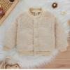 Toddler Kids Plush Coat Warm Cardigan Jacket Baby Boys Girls Autumn Winter Buttons Lightweight Long (Beige, 4-5 Years) view 4