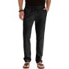 Ymosrh Mens Jersey Knit Pants Elastic Waist with Pockets, Casual Pants Stretch Black Pants for Men XXL Basketball Pants Men's Casual Loose Large Cotton Versatile Solid Color Sweatpants (M, Black) view 2