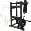 French Fitness FFB Black Pendulum Squat Leg Press Machine  Adjustable, Compact, Heavy-Duty Steel Frame, Non-Slip Foot Plate, Ergonomic Design for Home, Gym & Office Intensity Workouts view 3
