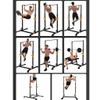 Indoor Single Bar Pull-up Machine Home Squat Rack Bench Press Barbell Rack Multifunctional Fitness Equipment Strong Load-Bearing Squat Rack (Color : Black, Size : 112 * 122*(140~220) cm) view 2