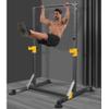 Indoor Single Bar Pull-up Machine Home Squat Rack Bench Press Barbell Rack Multifunctional Fitness Equipment Strong Load-Bearing Squat Rack (Color : Black, Size : 112 * 122*(140~220) cm) view 3