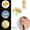 Stone Armory Earrings for University of Iowa Jewelry Gifts for Women, Graduation  Stainless Steel Skin-Friendly Iowa Hawkeyes stud earrings view 2