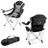 Picnic TIME NFL Reclining Camp, Beach Adults, Sports Chair with Carry Bag, 36 x 33 x 42, Black with Gray Accents (803-00-175-134-2) view 1