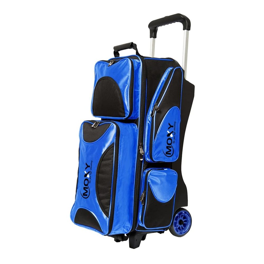Moxy Deluxe Triple Roller Bowling Bag - Royal/Black