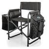 Picnic TIME NFL Miami Dolphins Fusion Camping Chair with Side Table and Soft Cooler, Beach Chair for Adults, Lawn Chair, (Dark Gray with Black Accents) view 4
