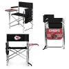 PICNIC TIME NFL Kansas City Chiefs Sports Chair with Side Table, Beach Chair, Camp Chair for Adults view 1