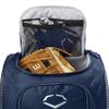EvoShield Tone Set Wheeled Baseball Bag - Navy view 3