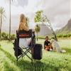 Picnic TIME NFL Cincinnati Bengals Fusion Camping Chair with Side Table and Soft Cooler, Beach Chair for Adults, Lawn Chair, (Dark Gray with Black Accents) view 2
