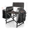 Picnic TIME NFL Cincinnati Bengals Fusion Camping Chair with Side Table and Soft Cooler, Beach Chair for Adults, Lawn Chair, (Dark Gray with Black Accents) view 3