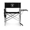 PICNIC TIME NFL Las Vegas Raiders Sports Chair with Side Table, Beach Chair, Camp Chair for Adults view 4