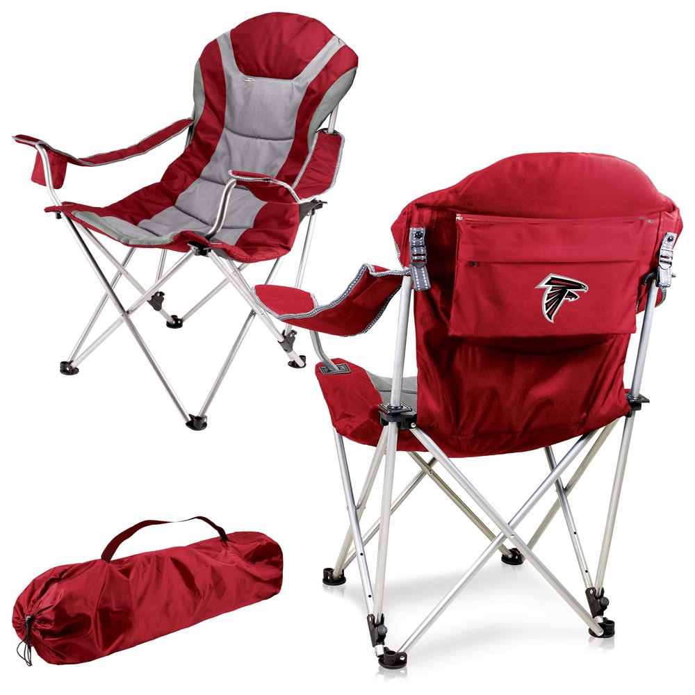 Picnic TIME NFL Reclining Camp, Beach Adults, Sports Chair with Carry Bag, 36 x 33 x 42, Dark Red (803-00-100-024-2)