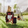 Picnic TIME NFL Buffalo Bills Fusion Camping Chair with Side Table and Soft Cooler, Beach Chair for Adults, Lawn Chair, (Dark Gray with Red Accents) view 2