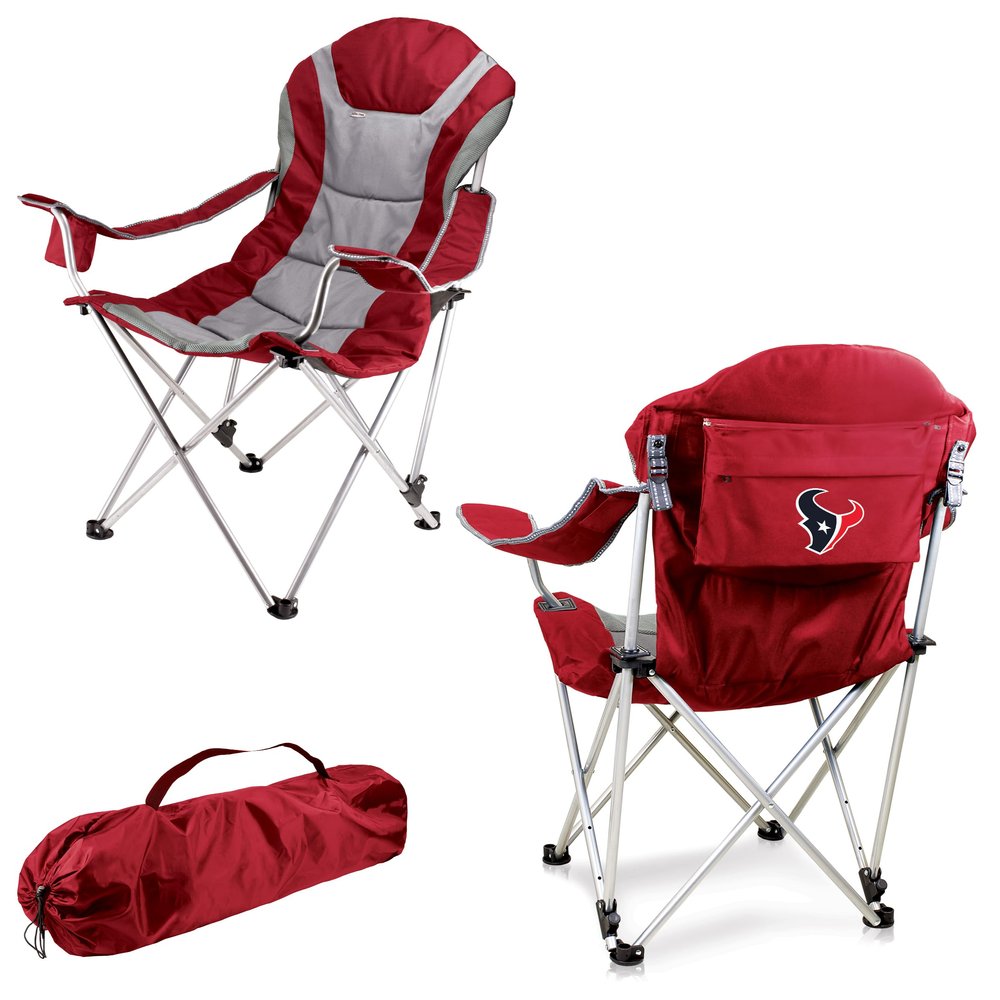 Picnic TIME NFL Reclining Camp, Beach Adults, Sports Chair with Carry Bag, 36 x 33 x 42, Dark Red (803-00-100-134-2)