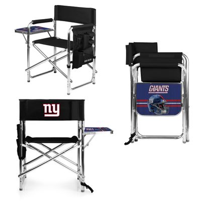 PICNIC TIME NFL New York Giants Sports Chair with Side Table, Beach Chair, Camp Chair for Adults