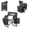 Picnic TIME NFL Detroit Lions Fusion Camping Chair with Side Table and Soft Cooler, Beach Chair for Adults, Lawn Chair, (Dark Gray with Black Accents) view 1
