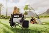 Picnic TIME NFL Detroit Lions Fusion Camping Chair with Side Table and Soft Cooler, Beach Chair for Adults, Lawn Chair, (Dark Gray with Black Accents) view 2
