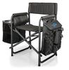 Picnic TIME NFL Detroit Lions Fusion Camping Chair with Side Table and Soft Cooler, Beach Chair for Adults, Lawn Chair, (Dark Gray with Black Accents) view 4