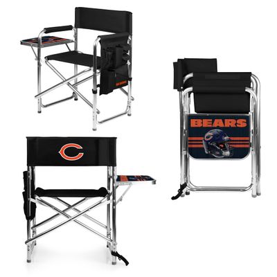 PICNIC TIME NFL Chicago Bears Sports Chair with Side Table, Beach Chair, Camp Chair for Adults