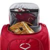 EvoShield Tone Set Wheeled Baseball Bag - Scarlet view 3