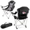 Picnic TIME NFL Reclining Camp, Beach Adults, Sports Chair with Carry Bag, 36 x 33 x 42, Black with Gray Accents (803-00-175-164-2) view 1