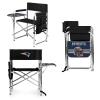 PICNIC TIME NFL New England Patriots Sports Chair with Side Table, Beach Chair, Camp Chair for Adults view 1