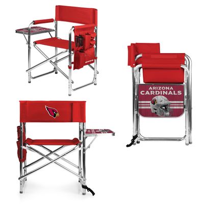 PICNIC TIME NFL Arizona Cardinals Sports Chair with Side Table, Beach Chair, Camp Chair for Adults