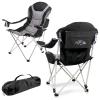 Picnic TIME NFL Reclining Camp, Beach Adults, Sports Chair with Carry Bag, 36 x 33 x 42, Black with Gray Accents (803-00-175-034-2) view 1