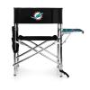 PICNIC TIME NFL Miami Dolphins Sports Chair with Side Table, Beach Chair, Camp Chair for Adults view 4