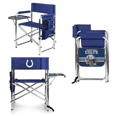 PICNIC TIME NFL Indianapolis Colts Sports Chair with Side Table, Beach Chair, Camp Chair for Adults