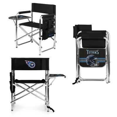 PICNIC TIME NFL Tennessee Titans Sports Chair with Side Table, Beach Chair, Camp Chair for Adults