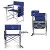 PICNIC TIME NFL Dallas Cowboys Sports Chair with Side Table, Beach Chair, Camp Chair for Adults view 1