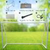 Vallerta Premier 10 X 6 Ft AYSO Youth & 5v5 Regulation Size Soccer Goal. Heavy Duty 62MM Diameter PVC Frame w/Weatherproof 4mm Net & Easy Carry Bag. view 3