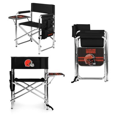 PICNIC TIME NFL Cleveland Browns Sports Chair with Side Table, Beach Chair, Camp Chair for Adults