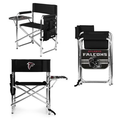 PICNIC TIME NFL Atlanta Falcons Sports Chair with Side Table, Beach Chair, Camp Chair for Adults