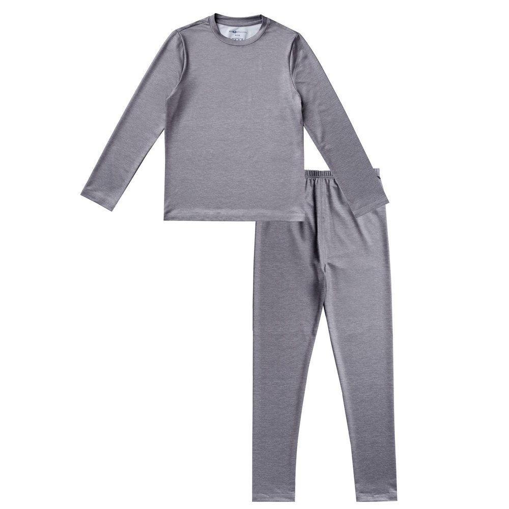 Fruit of the Loom Boys' Performance Baselayer Thermal Set, Heather Grey, 8