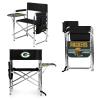 PICNIC TIME NFL Green Bay Packers Sports Chair with Side Table, Beach Chair, Camp Chair for Adults view 1