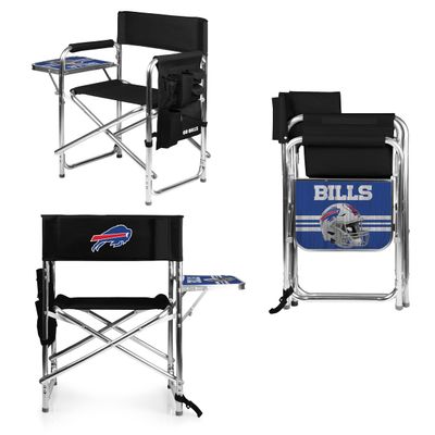 PICNIC TIME NFL Buffalo Bills Sports Chair with Side Table, Beach Chair, Camp Chair for Adults
