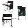 PICNIC TIME NFL Carolina Panthers Sports Chair with Side Table, Beach Chair, Camp Chair for Adults view 1